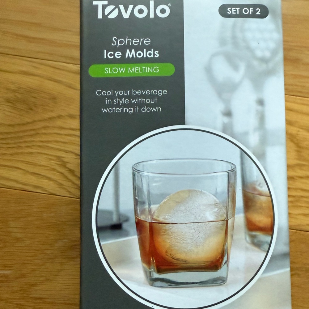 Tovolo Black Sphere Ice Molds - Set of 2
